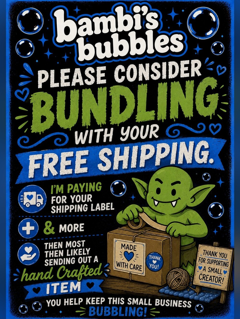 FREE SHIPPING ON ME IF YOU WIN! BUNDLE & SAVE LOTS OF GOODIES- Dont Be A Goblin - Picture 3 of 7